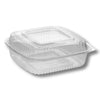 9 x 9 inch Compostable Clear Hinged Container