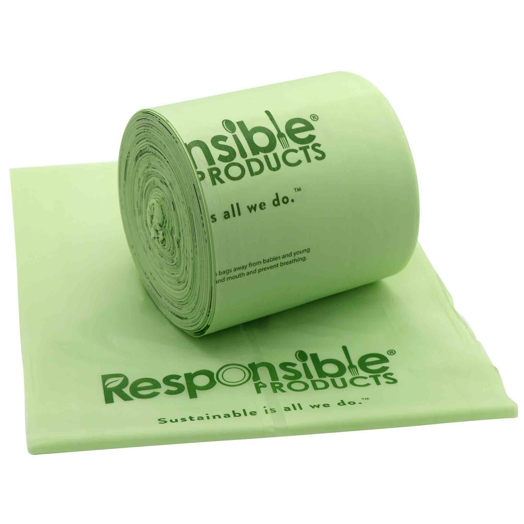 4 Gallon Compostable Kitchen Bin Liners (Extra Strength)