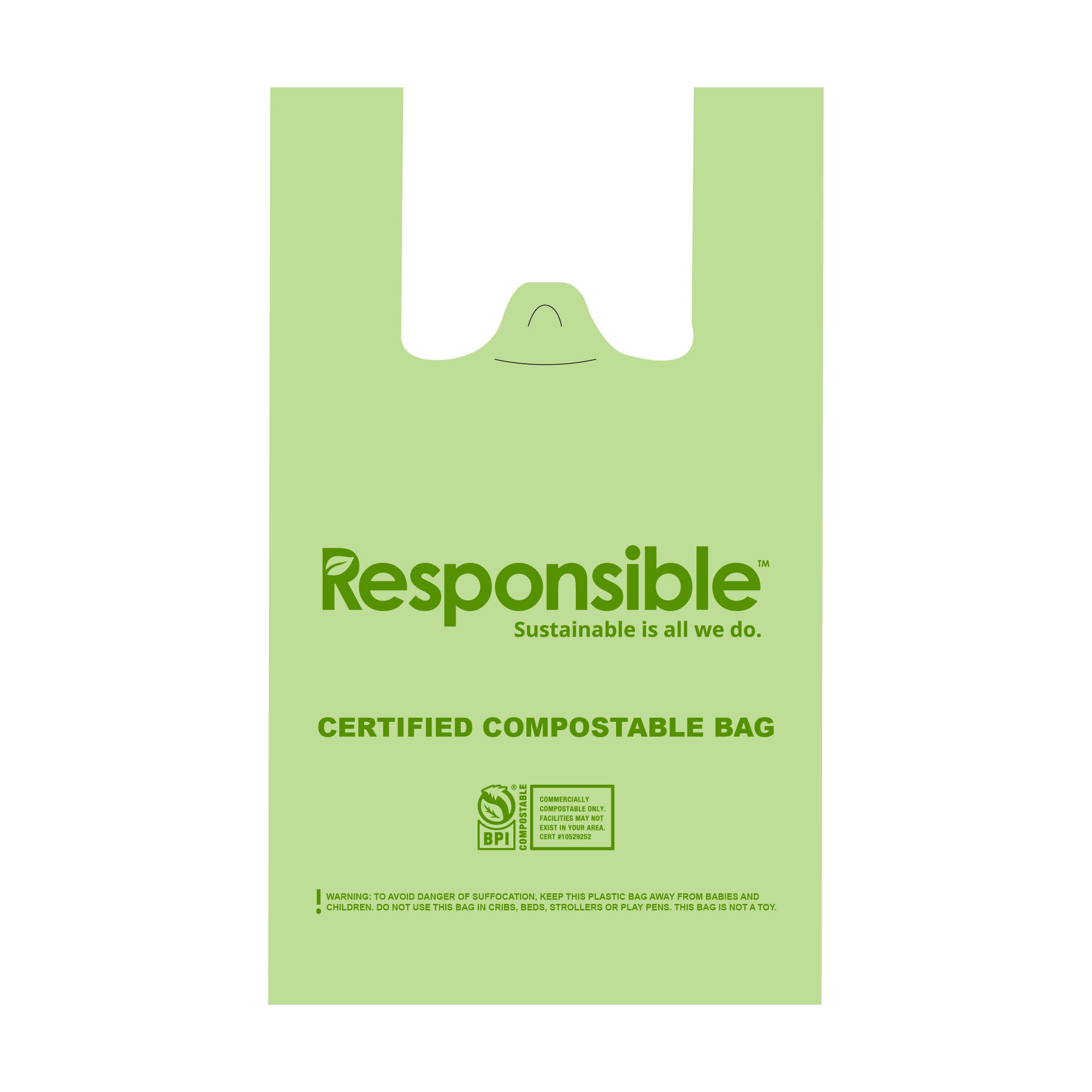 Compostable Bioplastic Takeout Bags