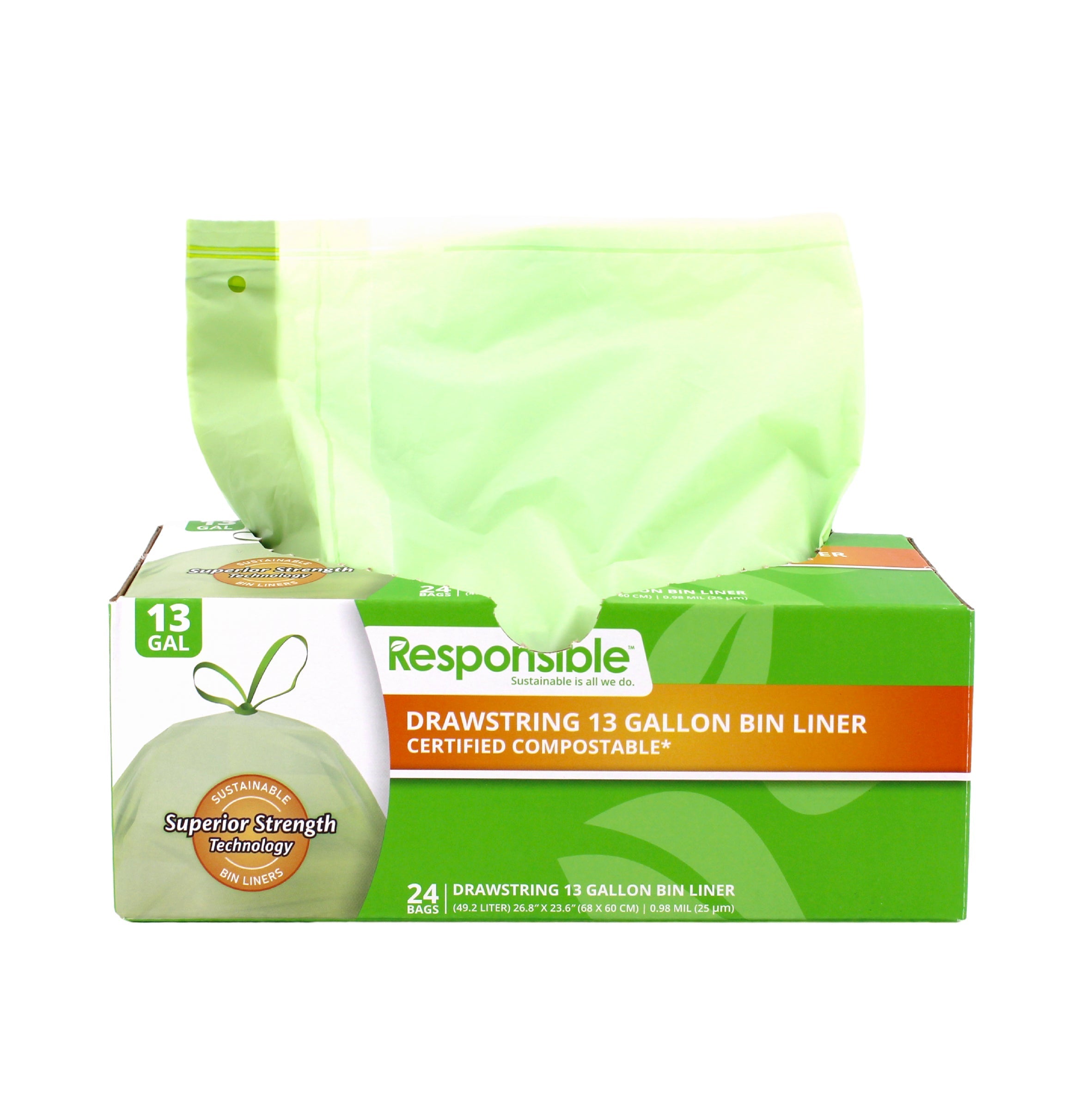 RP Compostable Kitchen Bin Liners