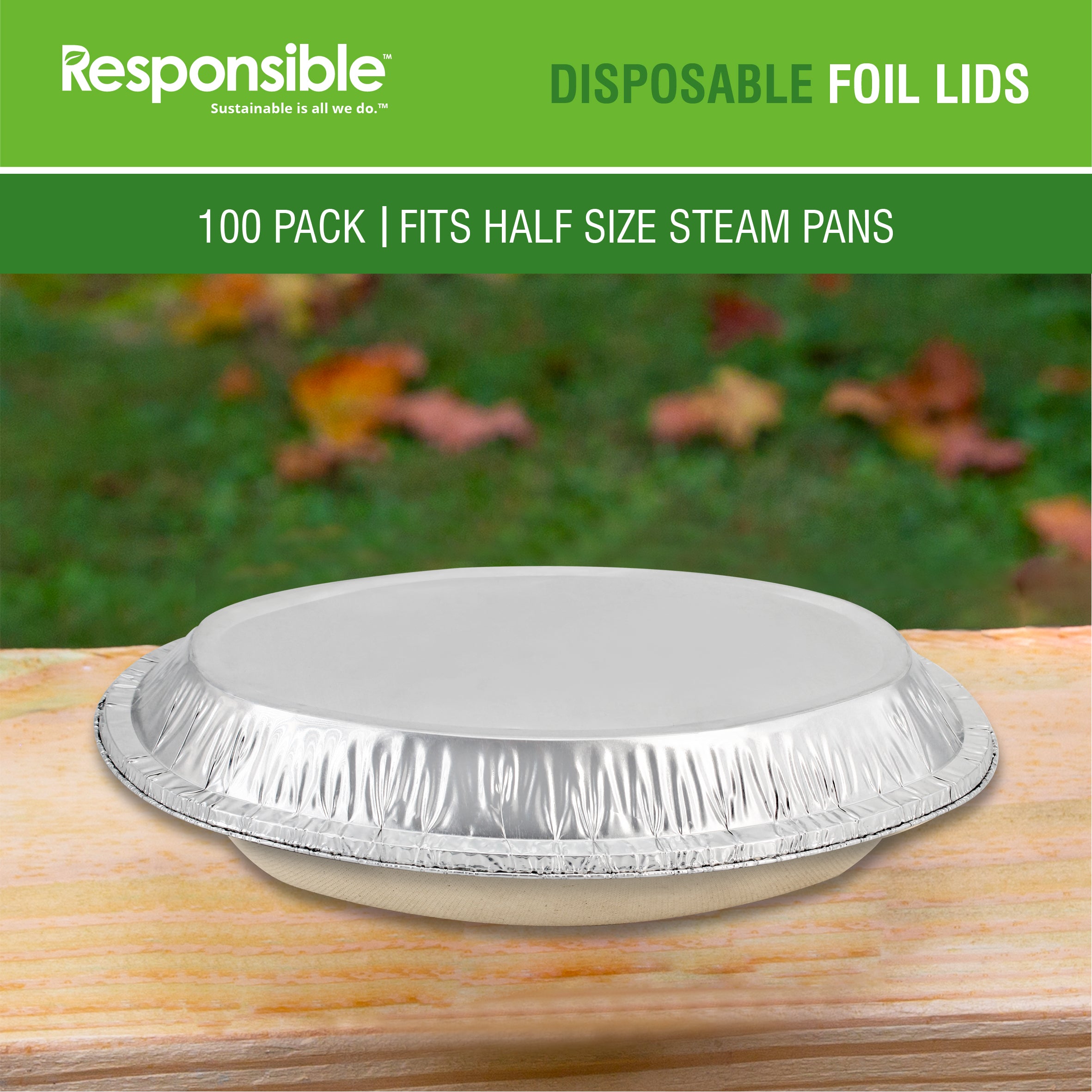 28 oz Oval Aluminum Lid (Chipotle Size)