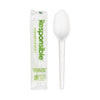 Compostable 6.75 Inch Spoons Individual Wrap