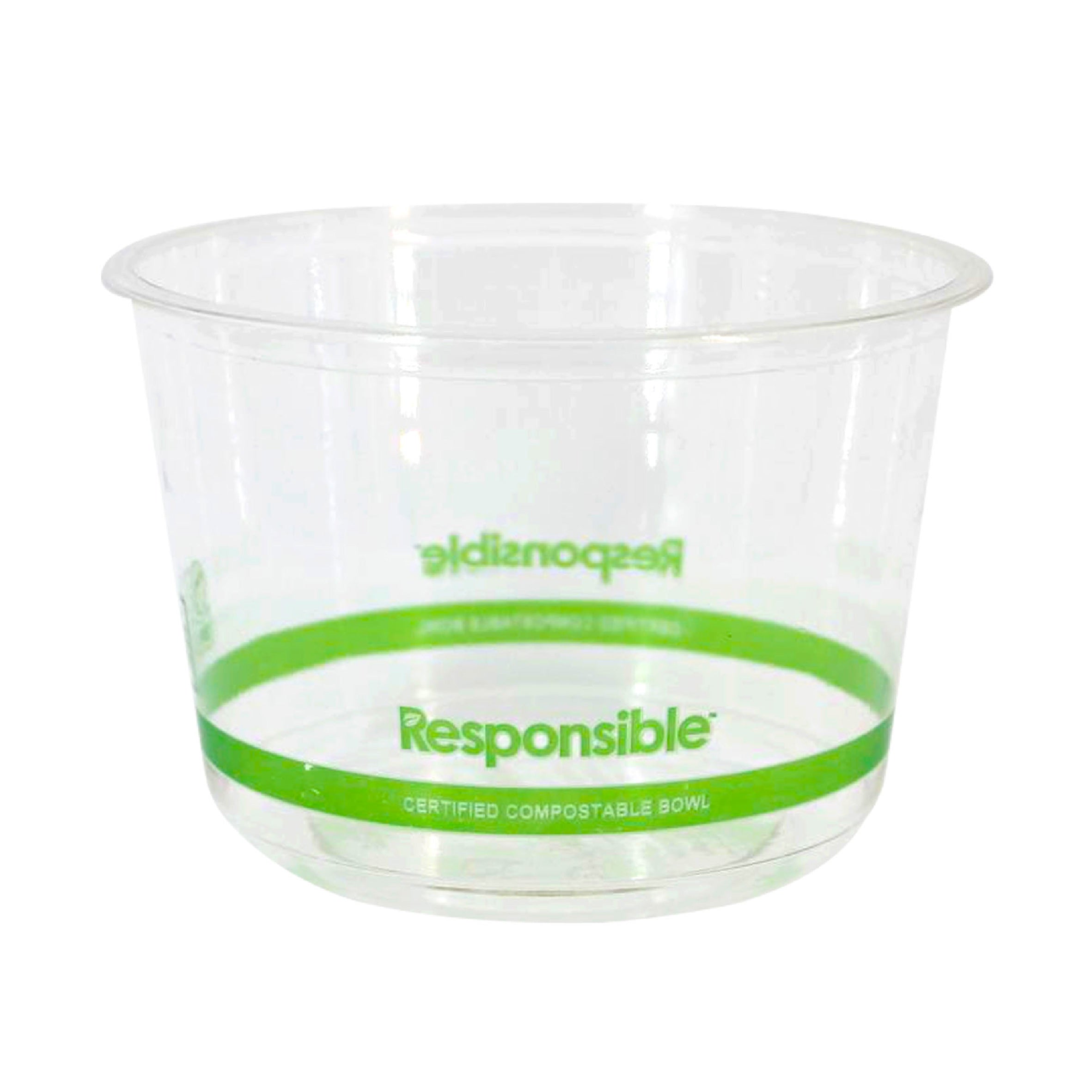 Compostable 16 oz Clear Round Deli Container