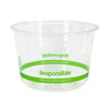 16 oz Compostable Clear Round Deli Container