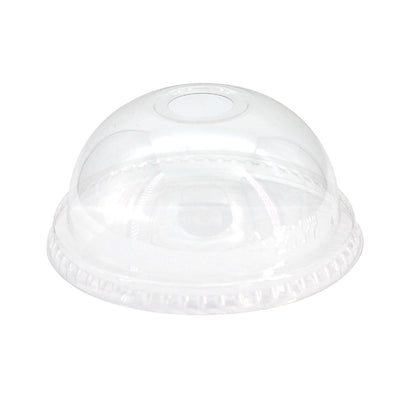 Compostable Dome Lids for 9-24 oz Clear Cold Cups