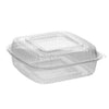 8" x 8" inch Clear Hinged Container, Certified Compostable and Made from 100% American Biobased Materials, No-PFAS Added & BPA-Free