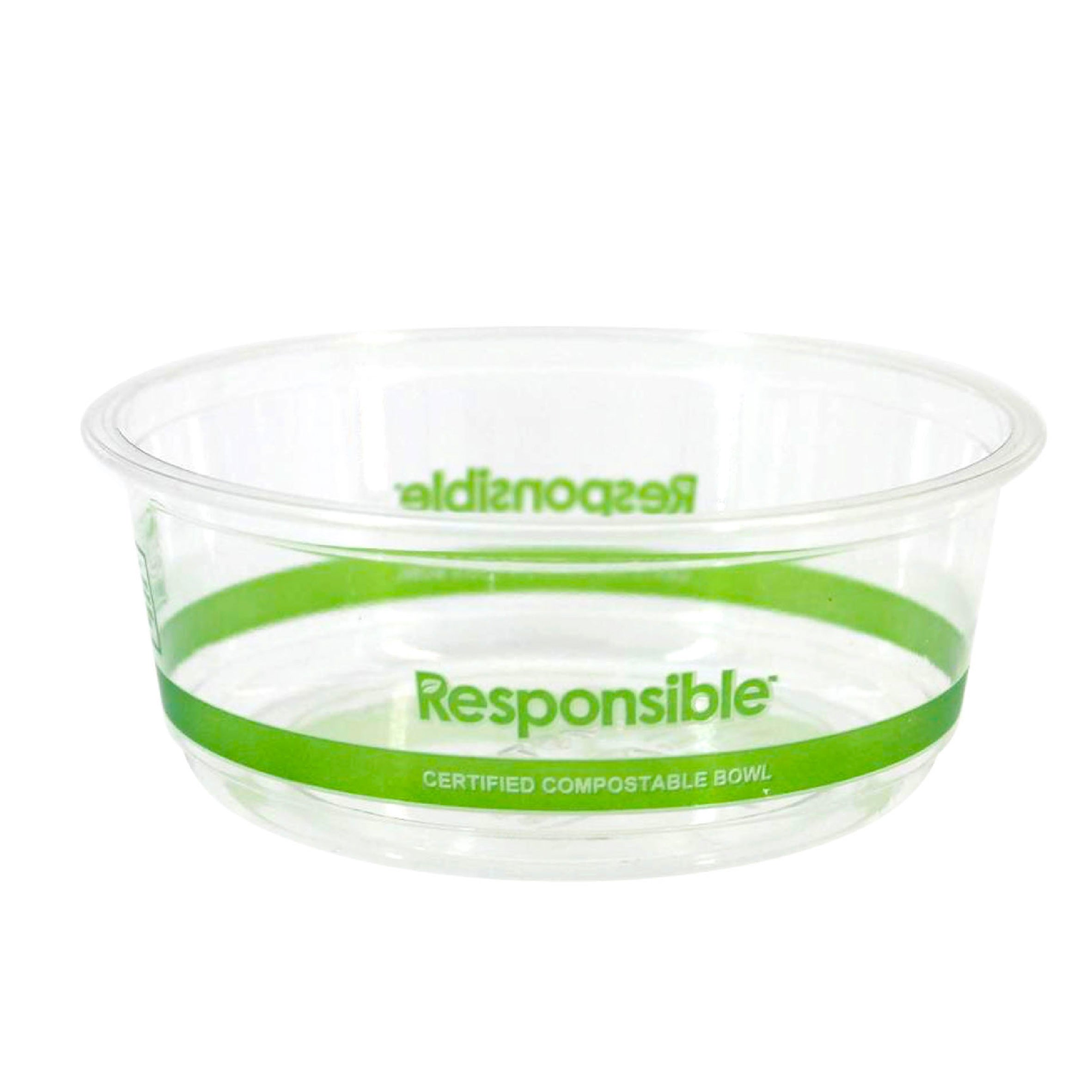 Compostable 8 oz Clear Round Deli Container