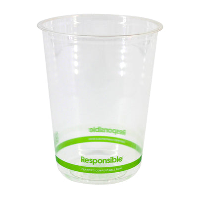 Compostable 32 oz Clear Round Deli Container