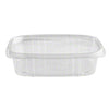 Compostable 12 oz Clear hinged deli containers