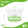 Compostable 16 oz Clear Round Deli Container