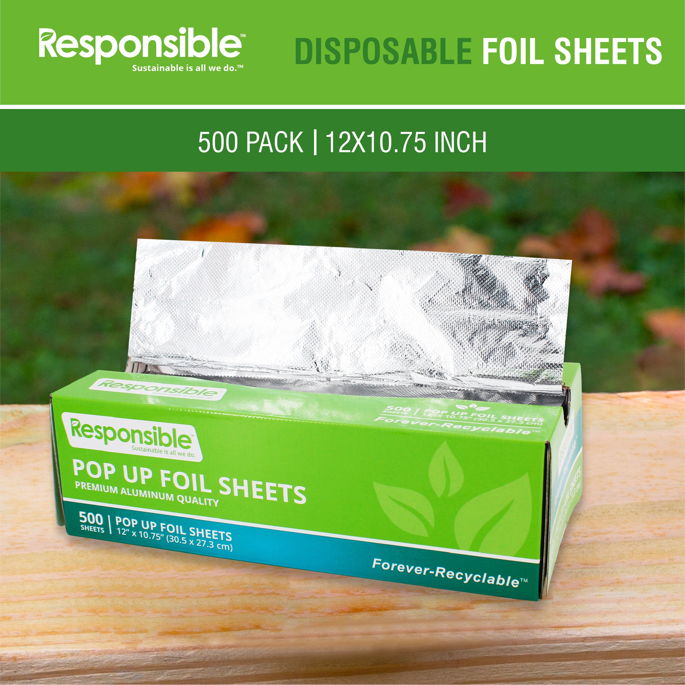 12 x 10.75 Inch Pop-Up Foil Sheets