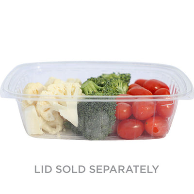 24 oz Compostable Clear Rectangle Deli Container