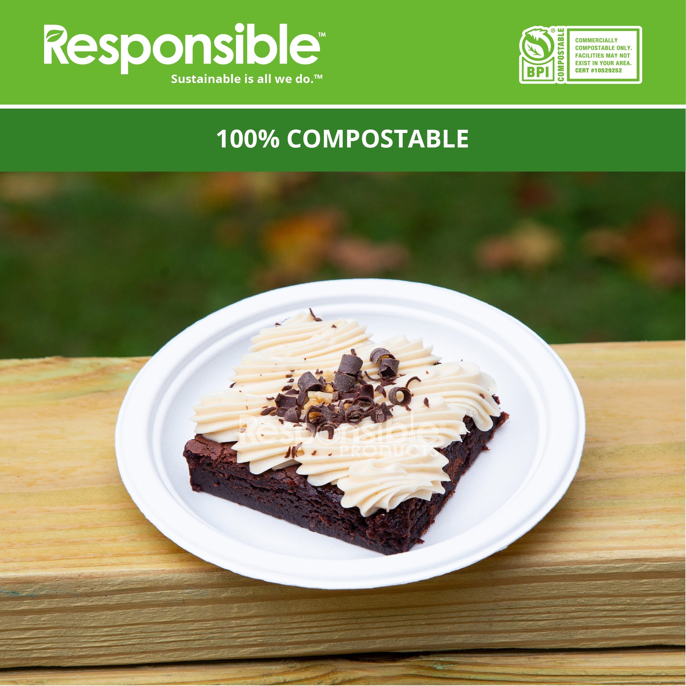 Compostable 7 Inch Round Plates Value Pack