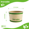 Compostable 12 oz Paper Food Container Bowls
