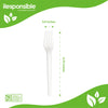 Compostable 6.75 Inch Forks Individual Wrap