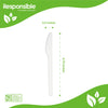 Compostable 6.75 Inch Knives Individual Wrap