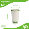 Compostable 20 oz Smooth Insulated Paper Hot Cups
