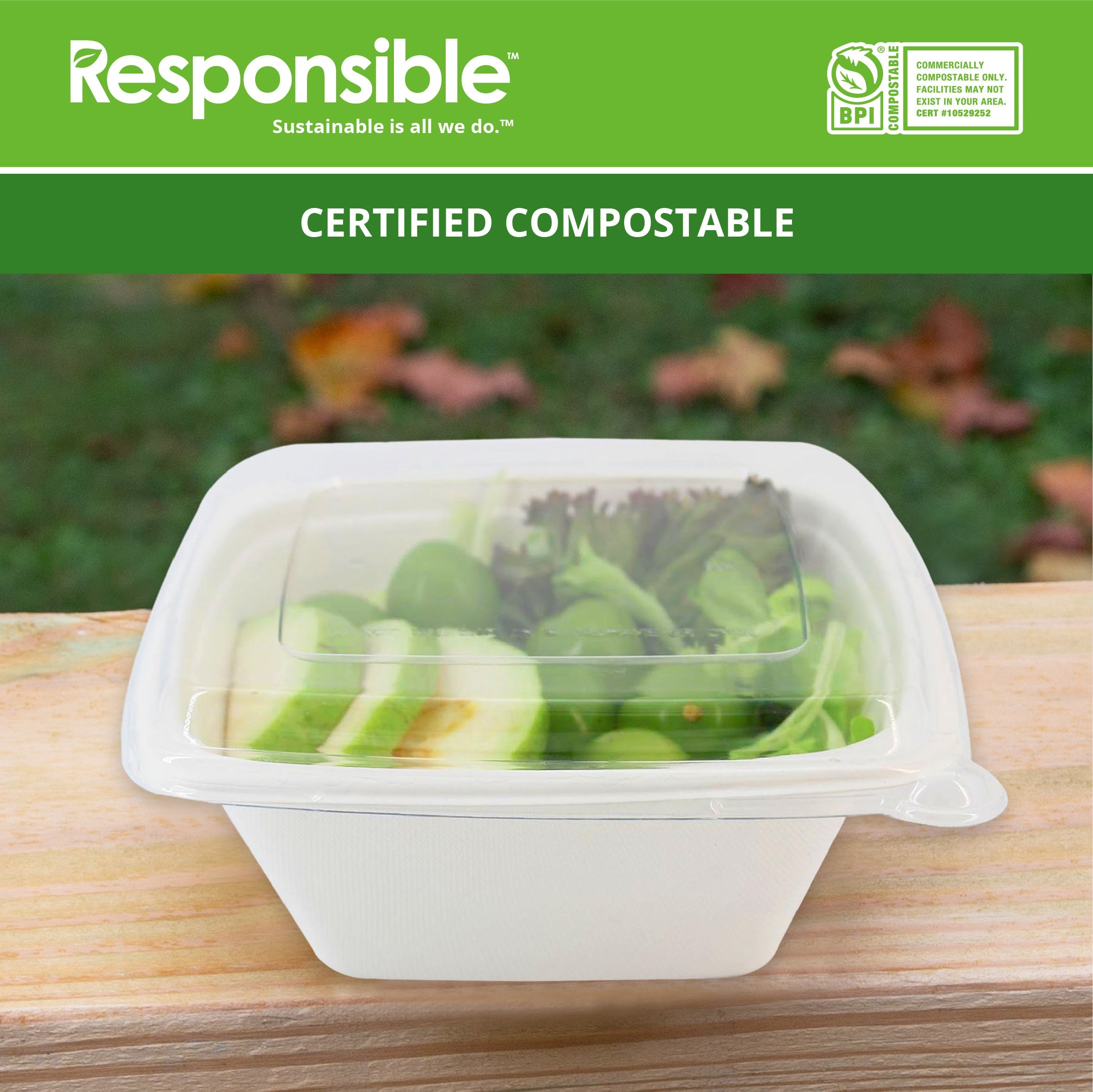 Clear Lids for 16-48 oz Square Bowls