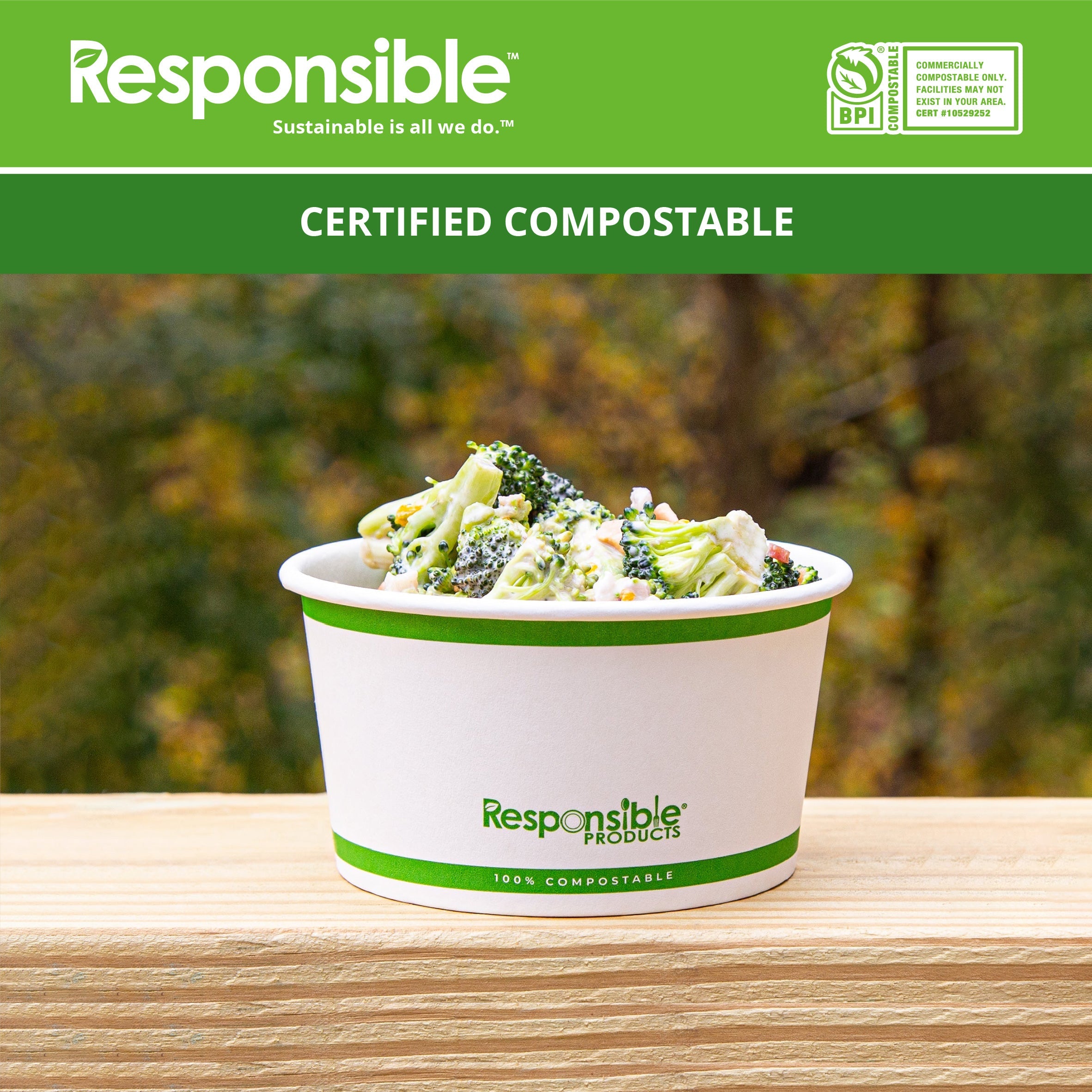 12 oz Food Container Bowls | Tree-Less™ Compostable Paper