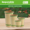 Compostable 16 oz Smooth Insulated Paper Hot Cups