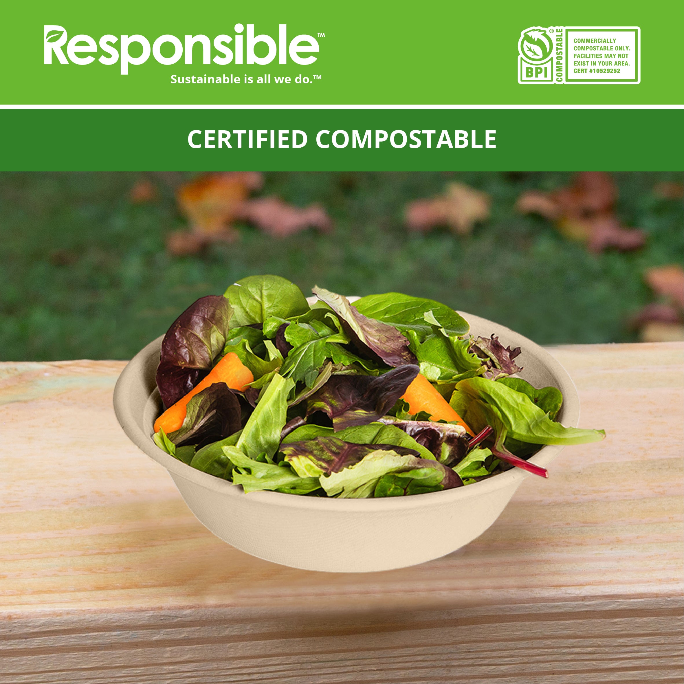 32 oz Multipurpose Bowls | Tree-Less™ Compostable Molded Fiber