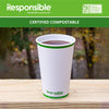 Compostable 16 oz Paper Hot Cups