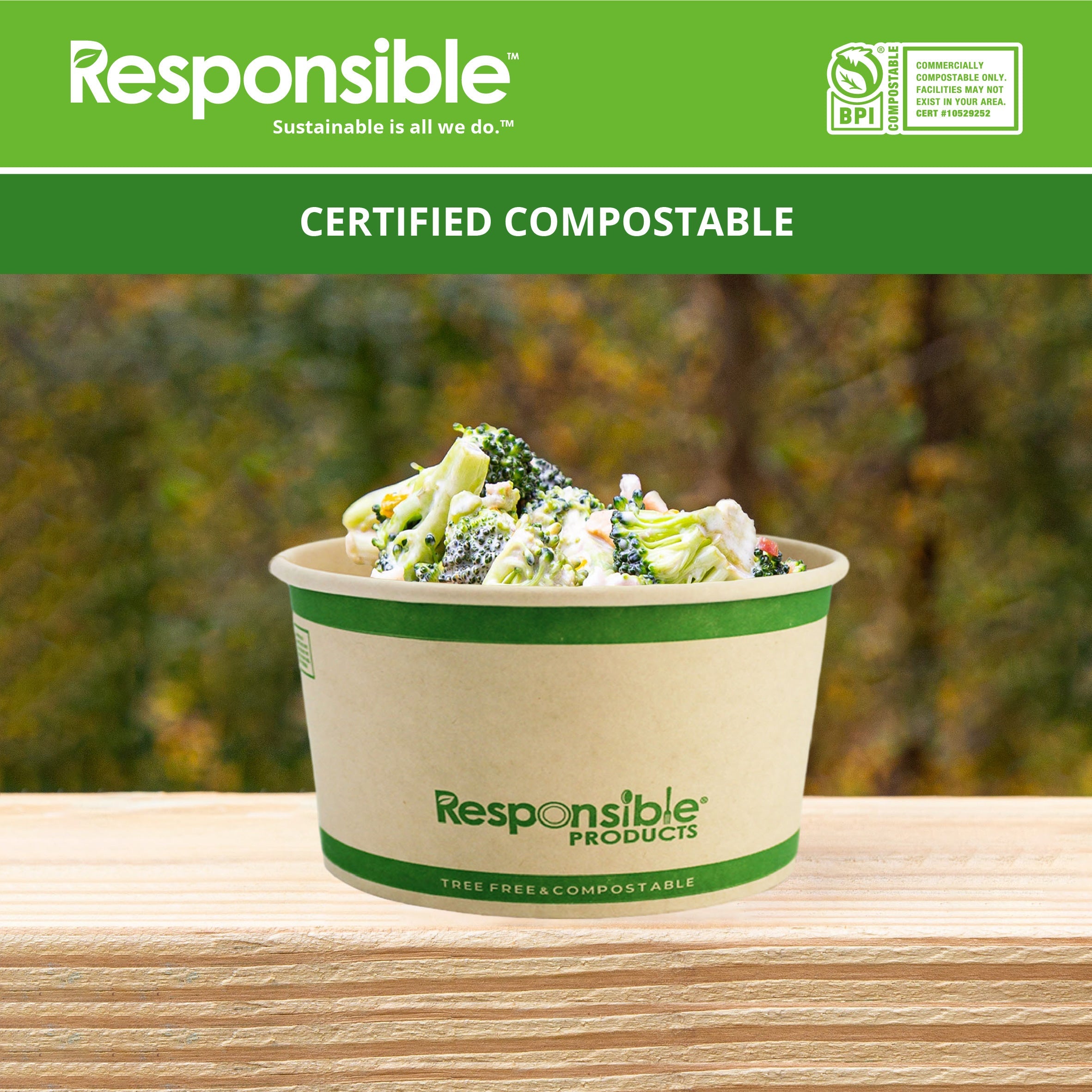 12 oz Food Container Bowls | Tree-Less™ Compostable Paper