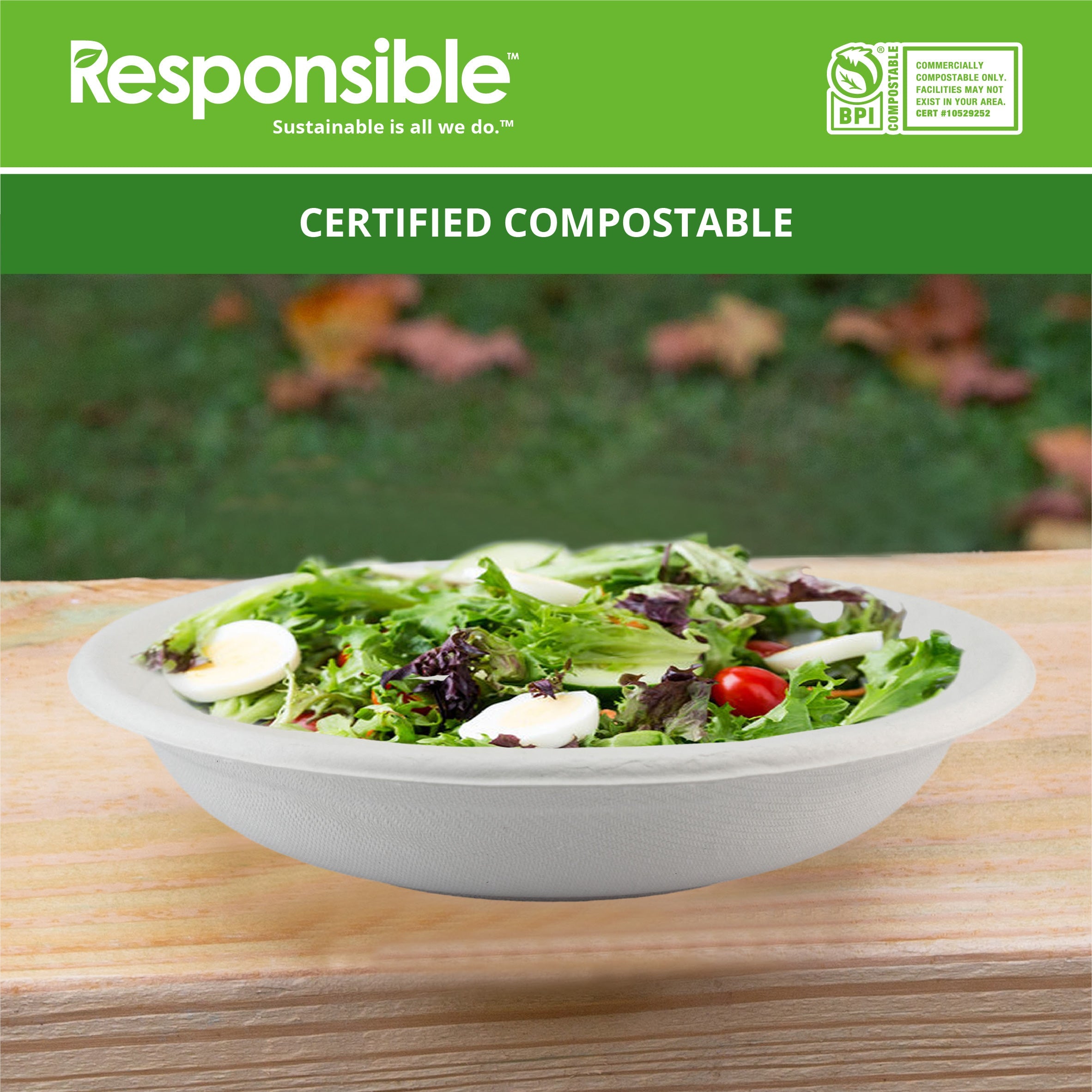 24 oz Multipurpose Bowls | Tree-Less™ Compostable Molded Fiber