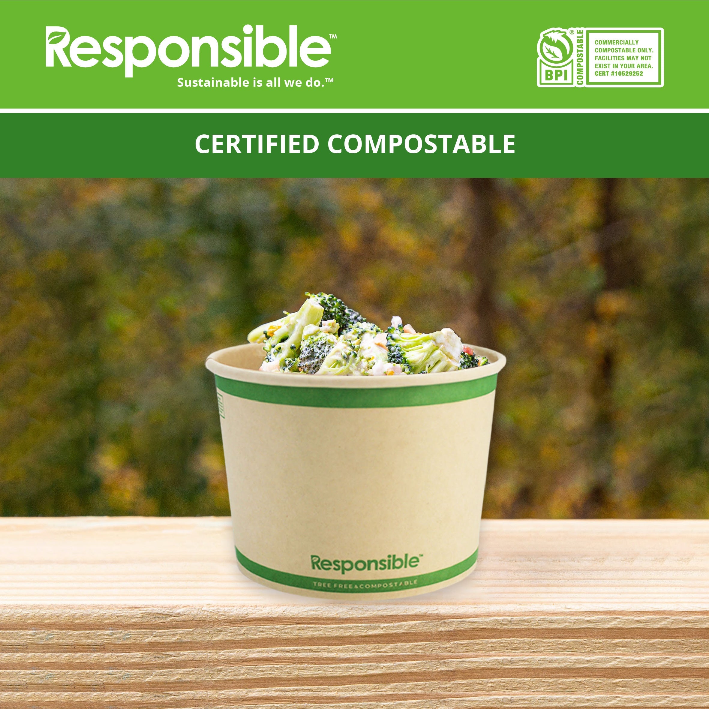 16 oz Food Container Bowls | Tree-Less™ Compostable Paper