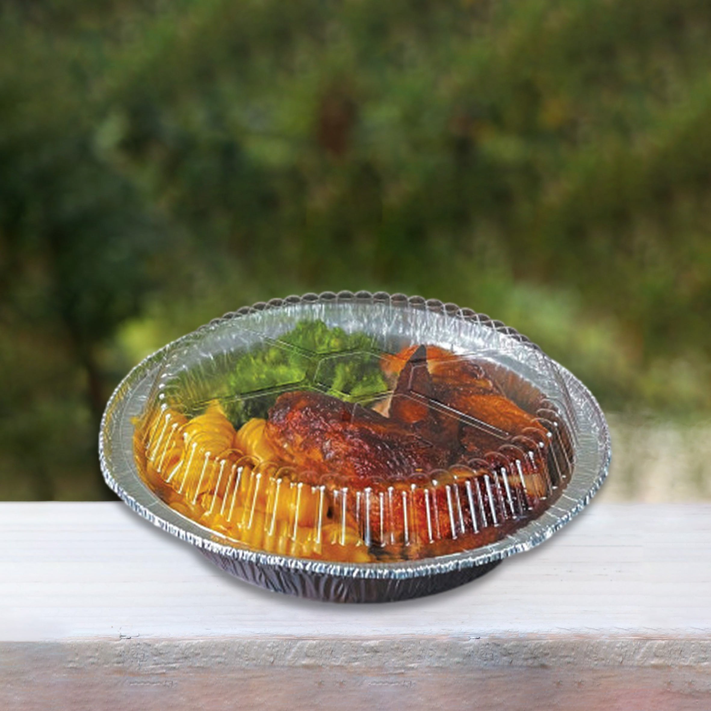 Inch Foil Pie Containers Clear Lids For Inch Round Aluminum Cake