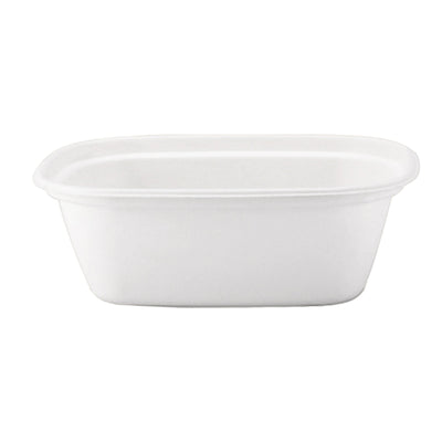 Compostable 48 oz Rectangle Bowls White