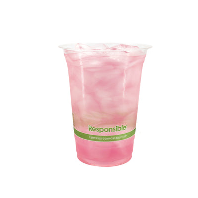 Compostable 16 oz Clear Cold Cups