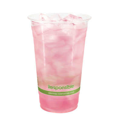 Compostable 32 oz Clear Cold Cups