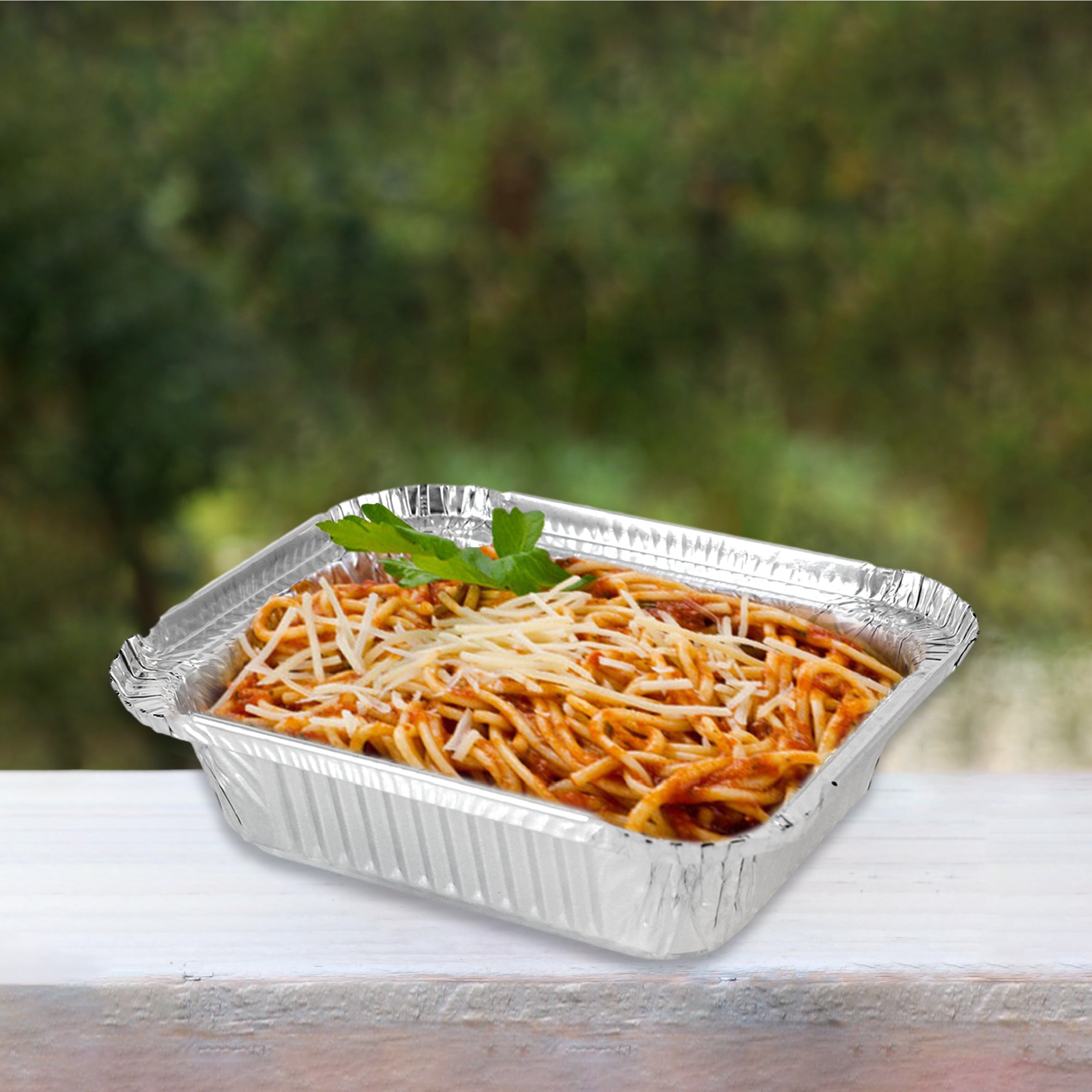 Forever-Recyclable™ 1 LB Oblong Aluminum Take Out Pans