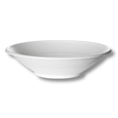 Compostable 24 oz Noodle Molded Fiber Bowls White