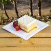 8 x 8 inch Tree-Less™ Square Compostable Molded Fiber Plate