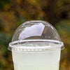 Compostable Dome Lids for 9-24 oz Clear Cold Cups