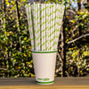 10 inch Compostable White Paper Straws