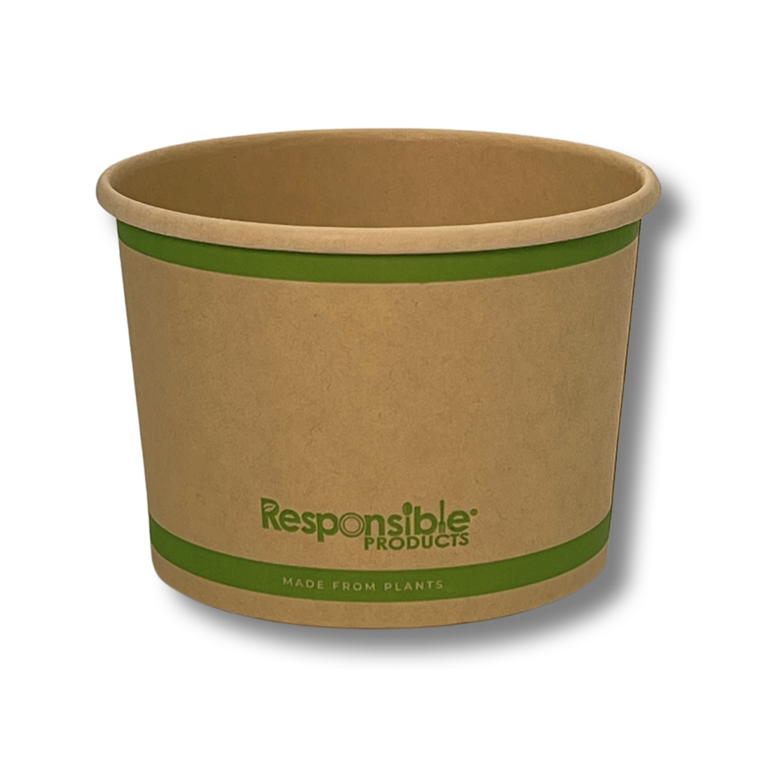 16oz Compostable White Soup Bowl Green Safe 500/case – Green Safe